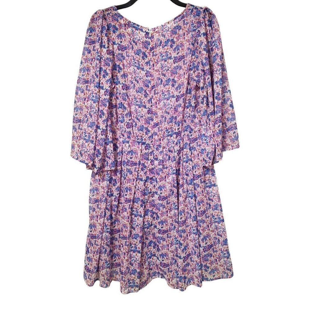 Molly Bracken Floral Flare Sleeve Dress Women's Medium